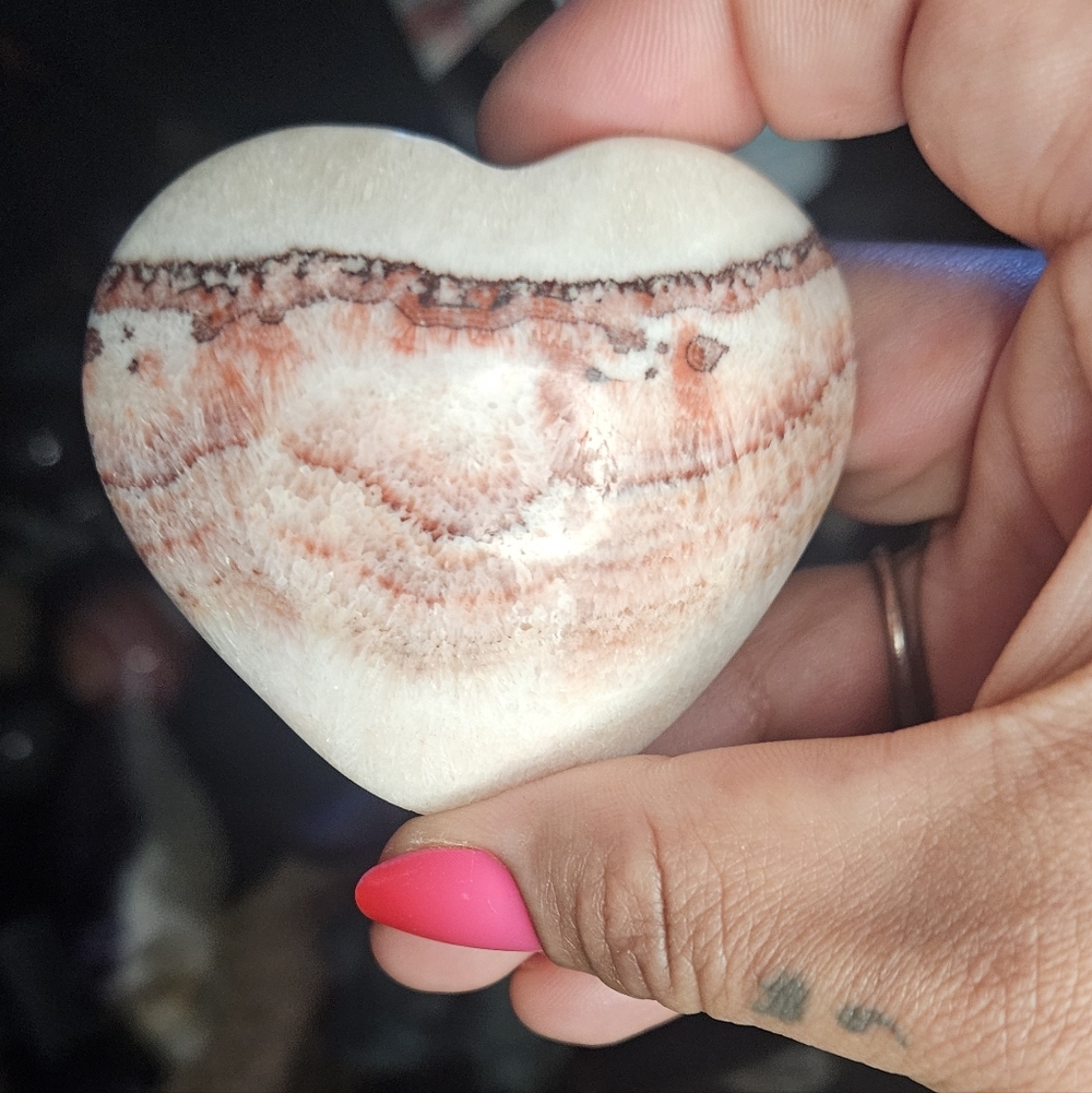 Pink Calcite Heart